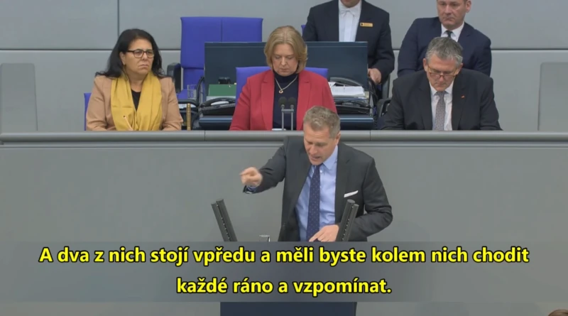 AFD  - Petr Bystroň - tanky před Bundestagem